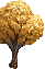 Extracted golden tree sprite